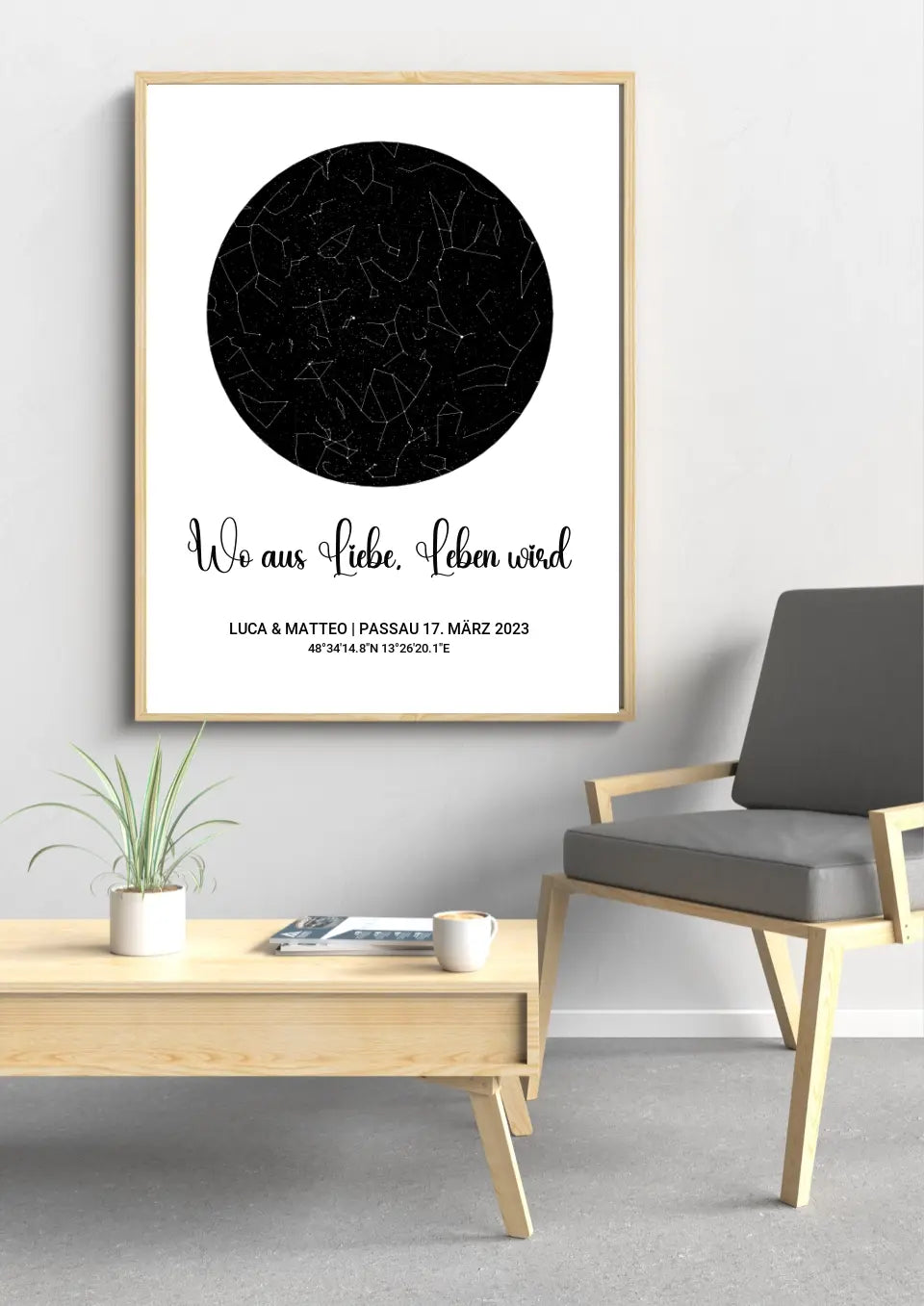 personalisiertes poster – sternenhimmel-personalisiertes-poster