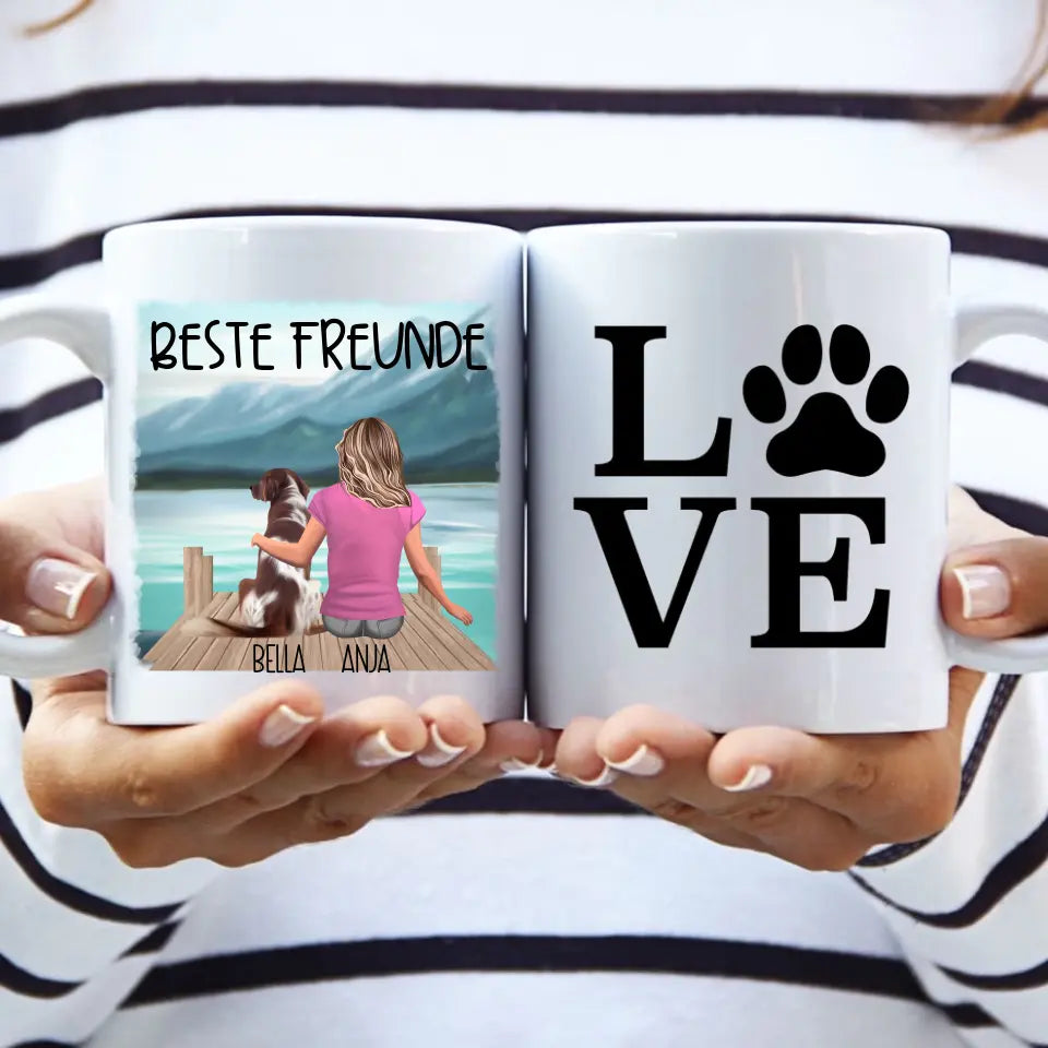 Hunde Tasse personalisiert mit Foto – Witziges Geschenk für Hundebesitzer