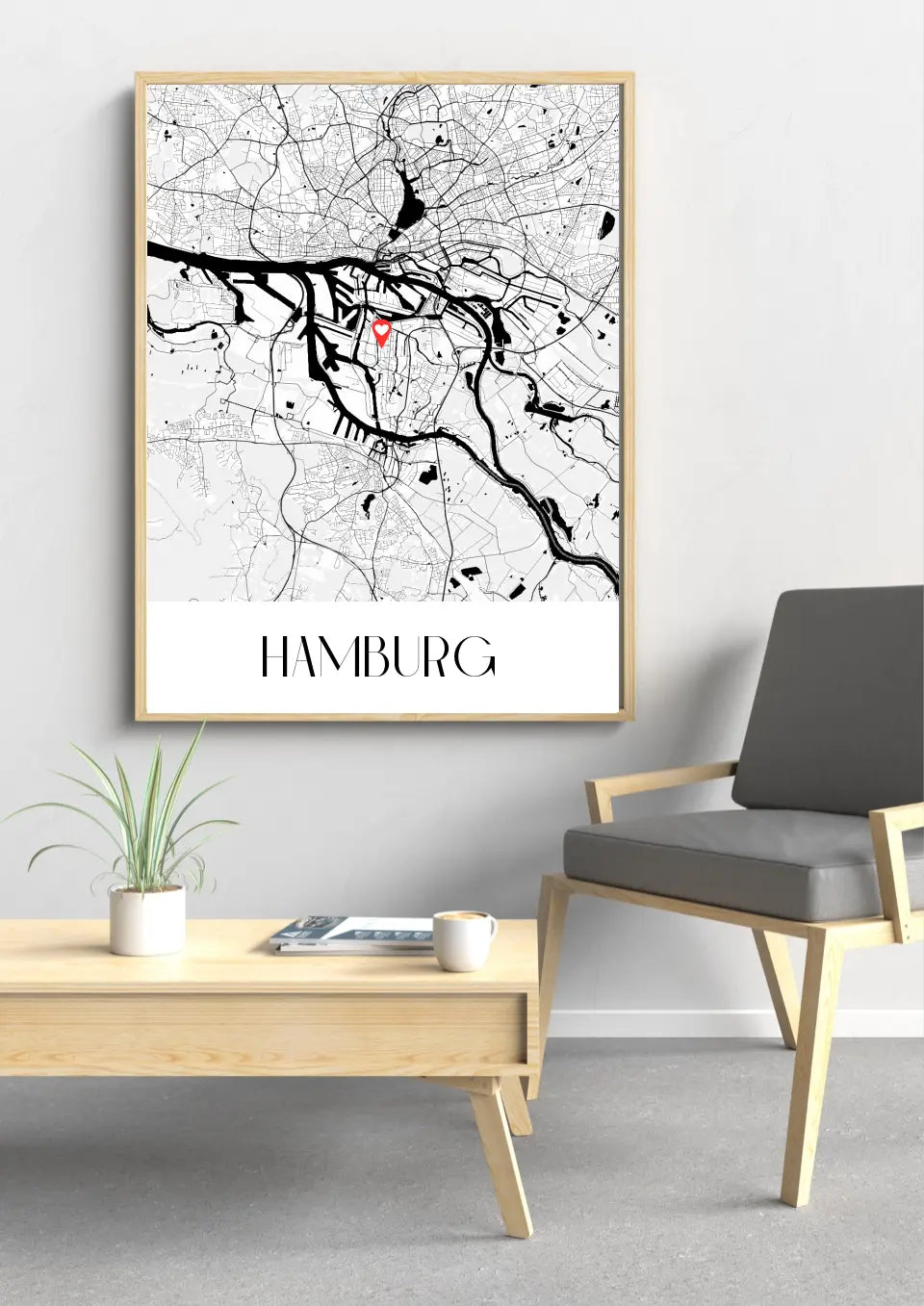 Stadtkarten Poster an der Wand – Personalisiertes Geschenk für Stadtliebhaber