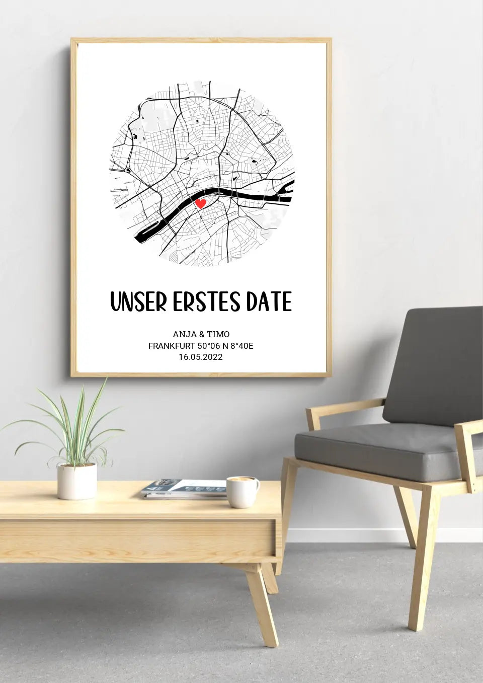 personalisiertes poster – unser-erstes-date-personalisiertes-poster