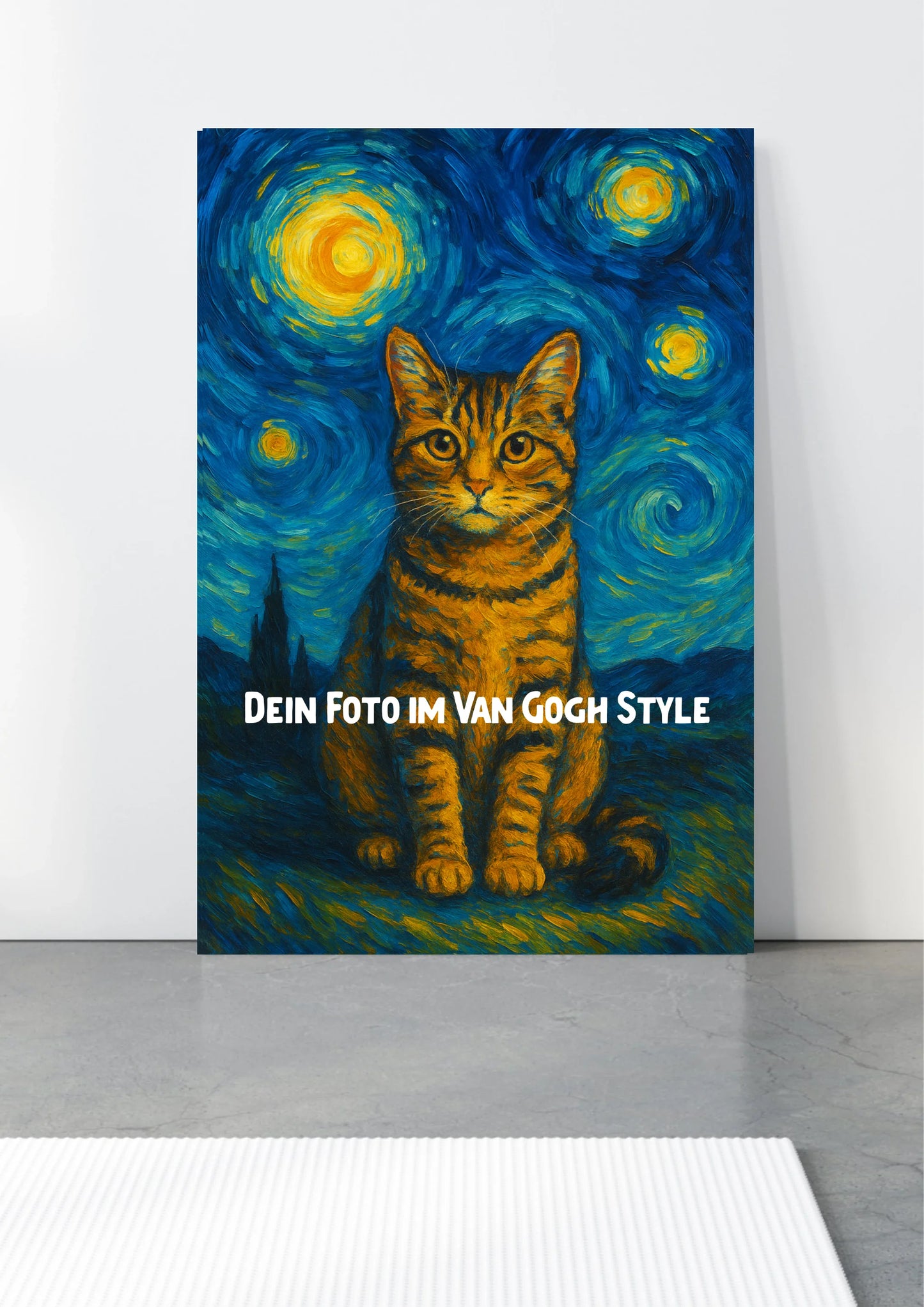 Van Gogh Stil Leinwand an der Wand – Personalisiertes Kunstwerk-Geschenk