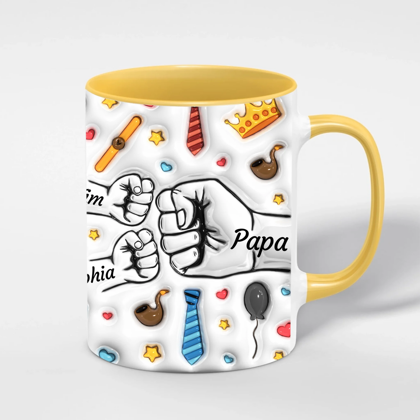 Best Dad Ever Papa Tasse mit Namen – Geschenkidee zum Geburtstag & Weihnachten