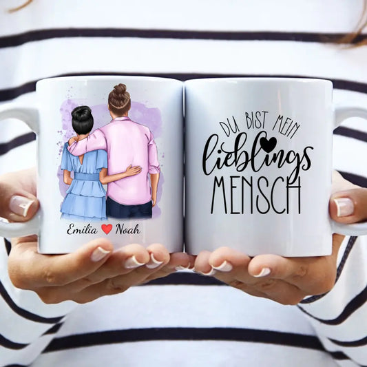 Pärchen Tasse personalisiert – Geschenk für beste Freundin von MANOprints