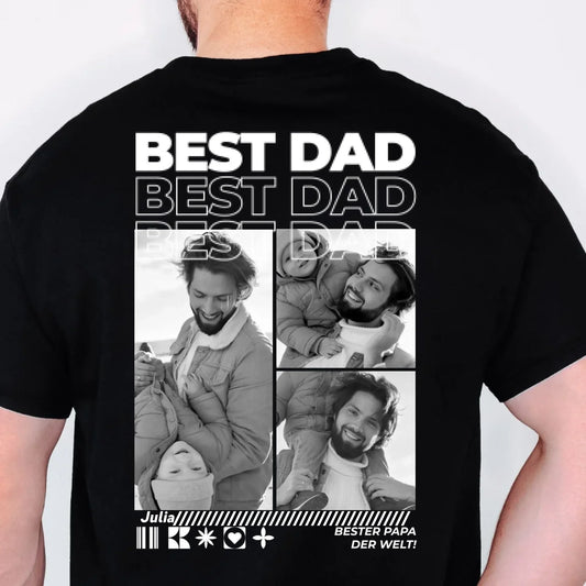 Papa T-Shirt mit Fotos personalisiert – Geschenk für Papa von MANOprints