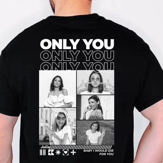 Only You T-Shirt personalisiert – Partnerlook Pärchen MANOprints