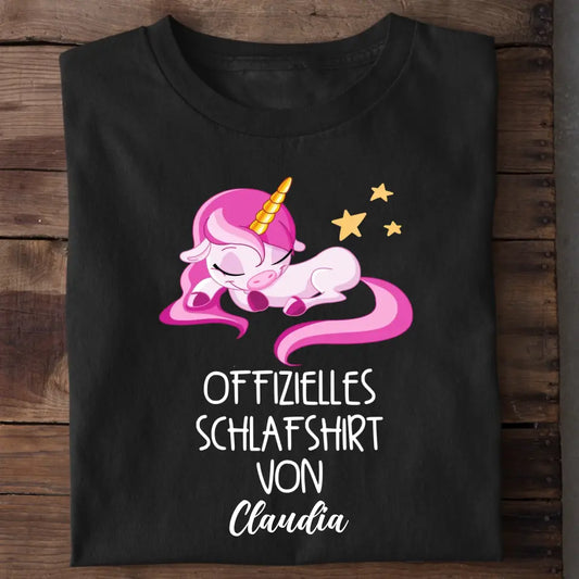 Offizielles Schlafshirt Einhorn