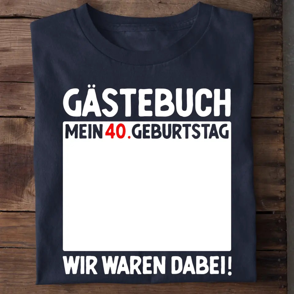 Gästebuch - Personalisiertes T-Shirt