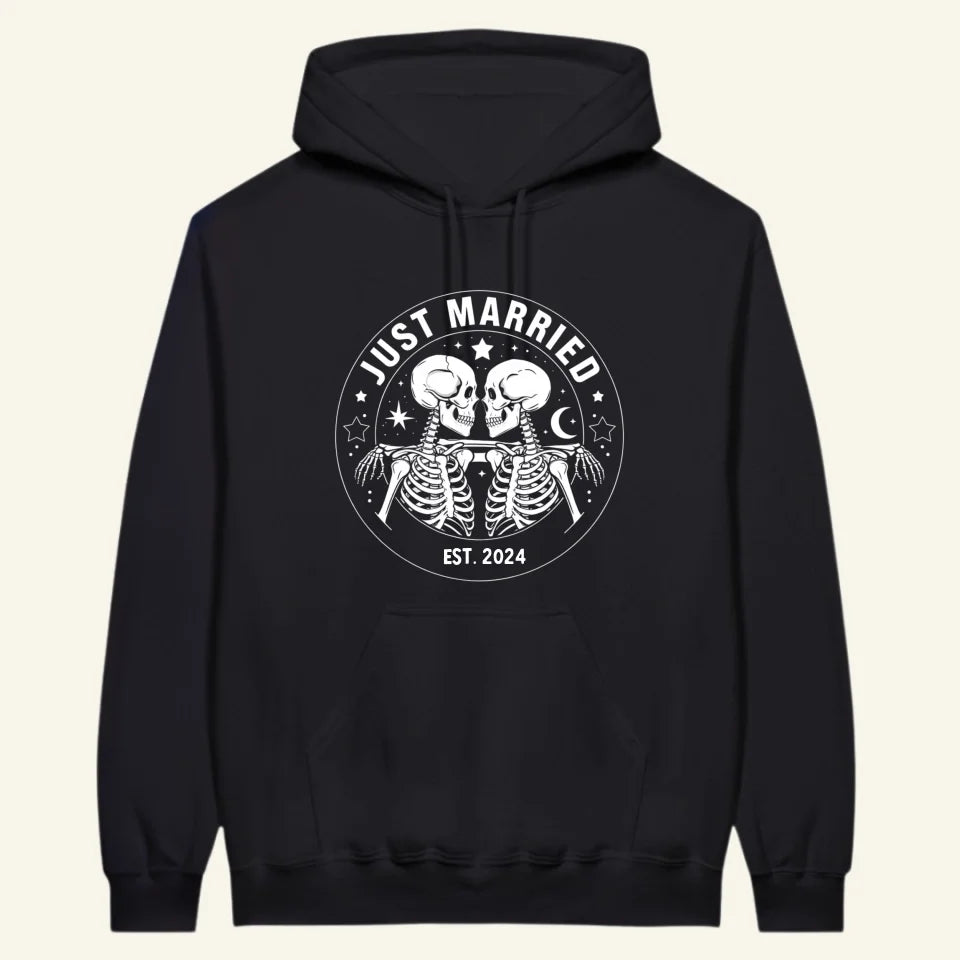 Just Married - Personalisierter Hoodie