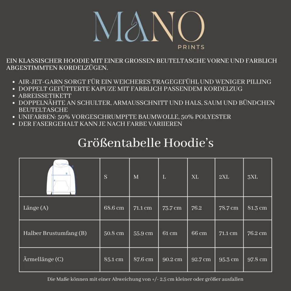 Just Married - Personalisierter Hoodie