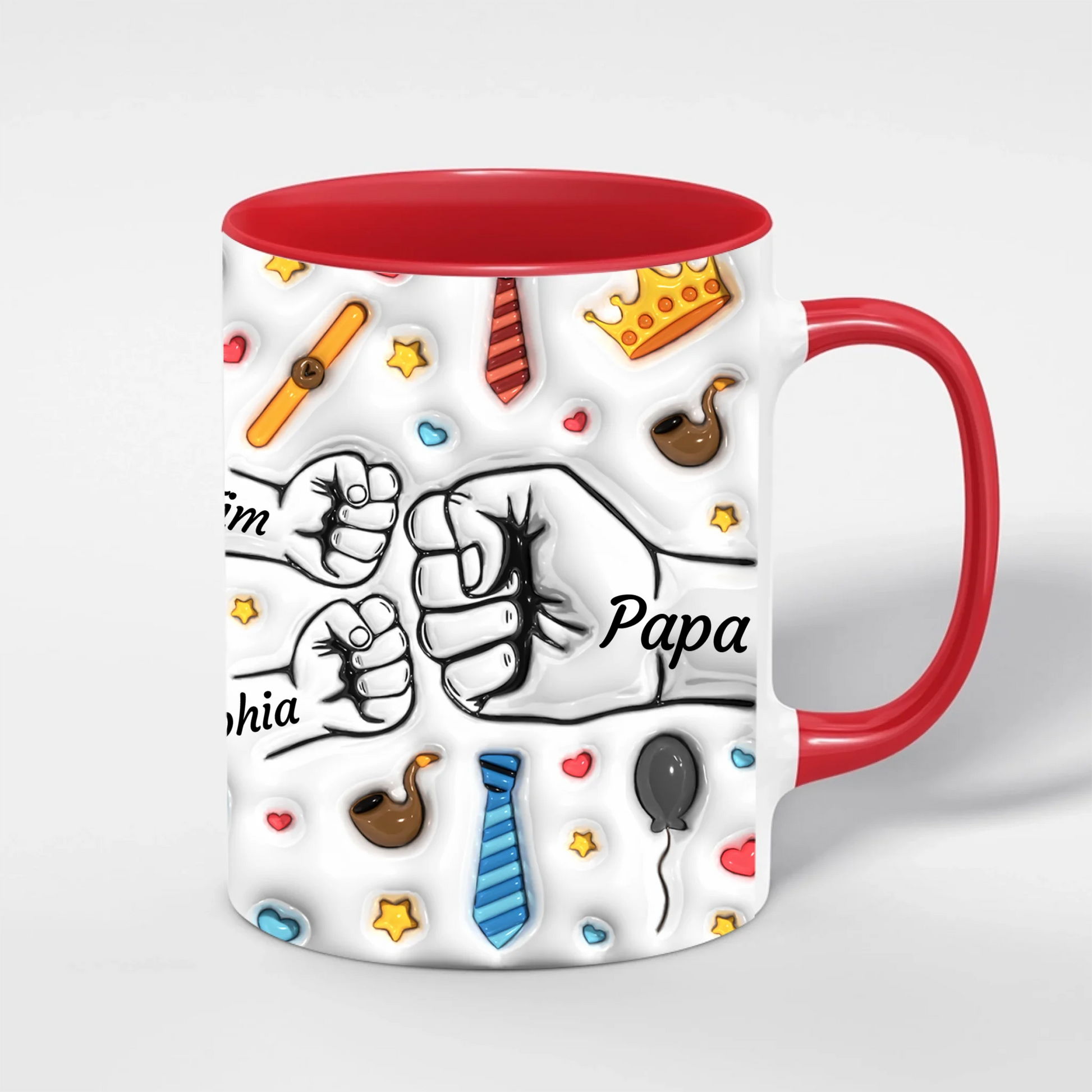 Personalisierte Best Dad Ever Tasse – Vatertagsgeschenk von den Kindern