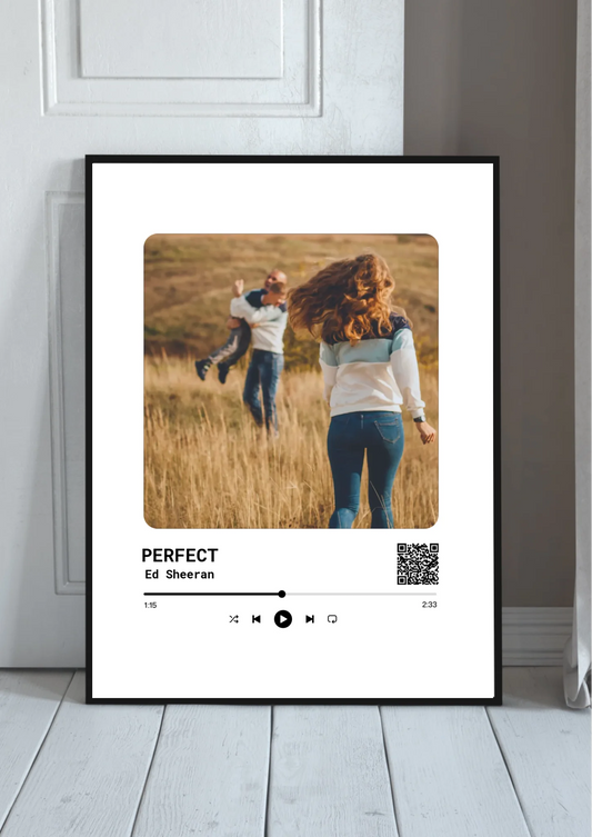 Spotify Poster personalisiert – Dein Foto & dein Song mit QR-Code
