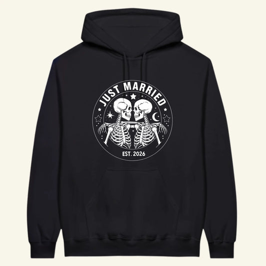 Just Married Hoodie – Personalisiert