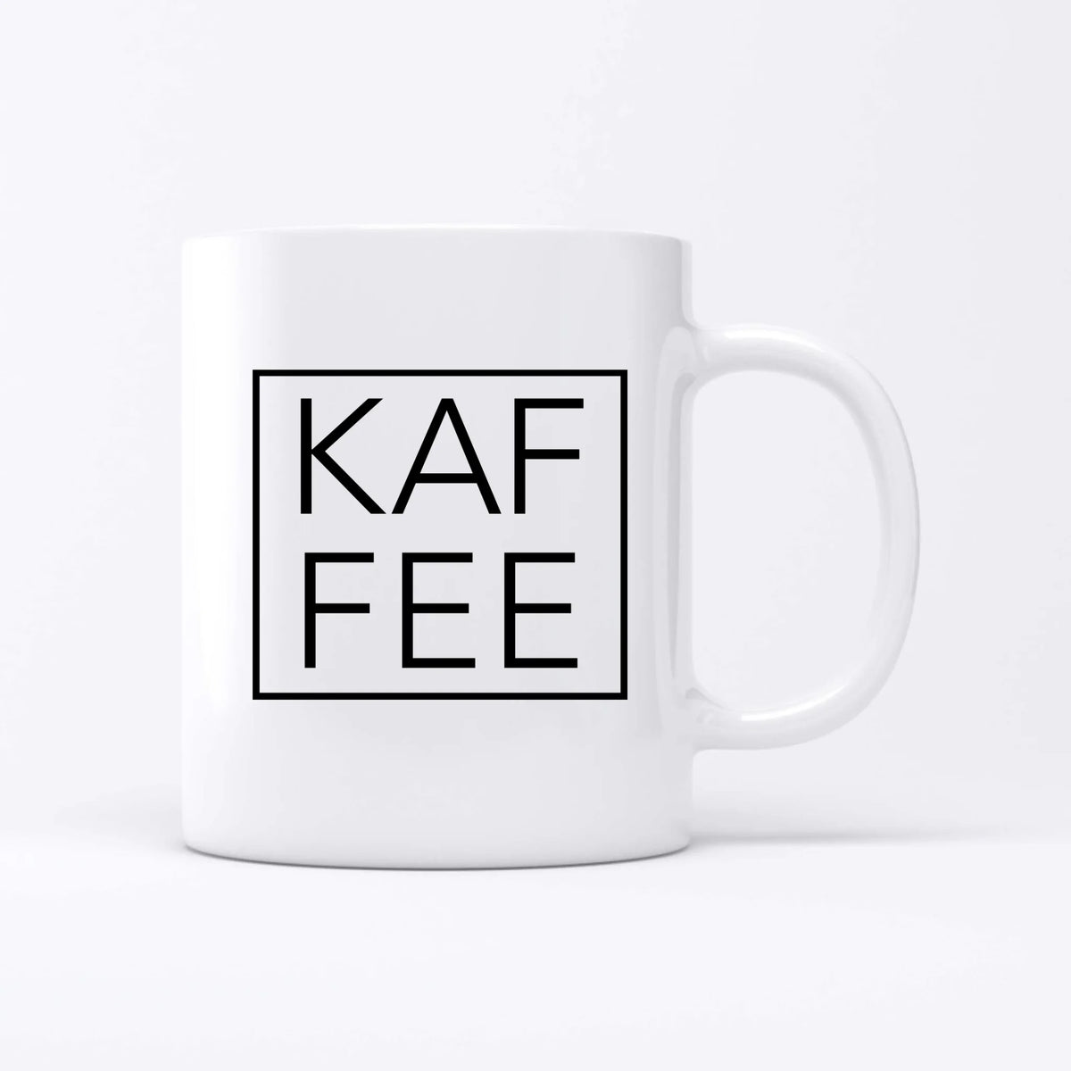 Morgenmuffel Katzentasse – Detailansicht personalisierte Katzen-Tasse