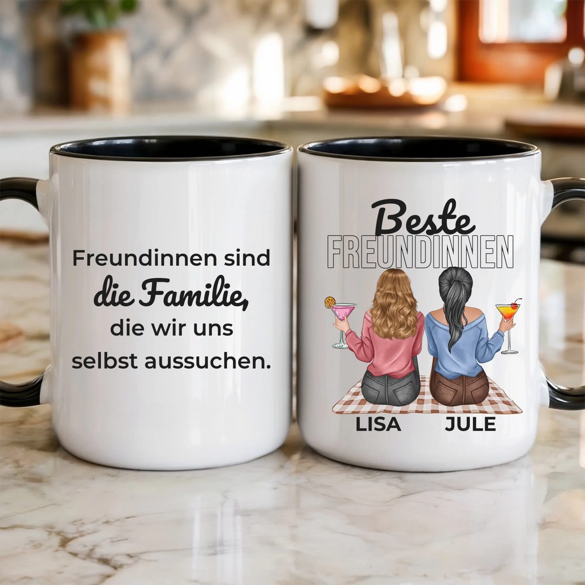 Beste Freundinnen Tasse personalisiert