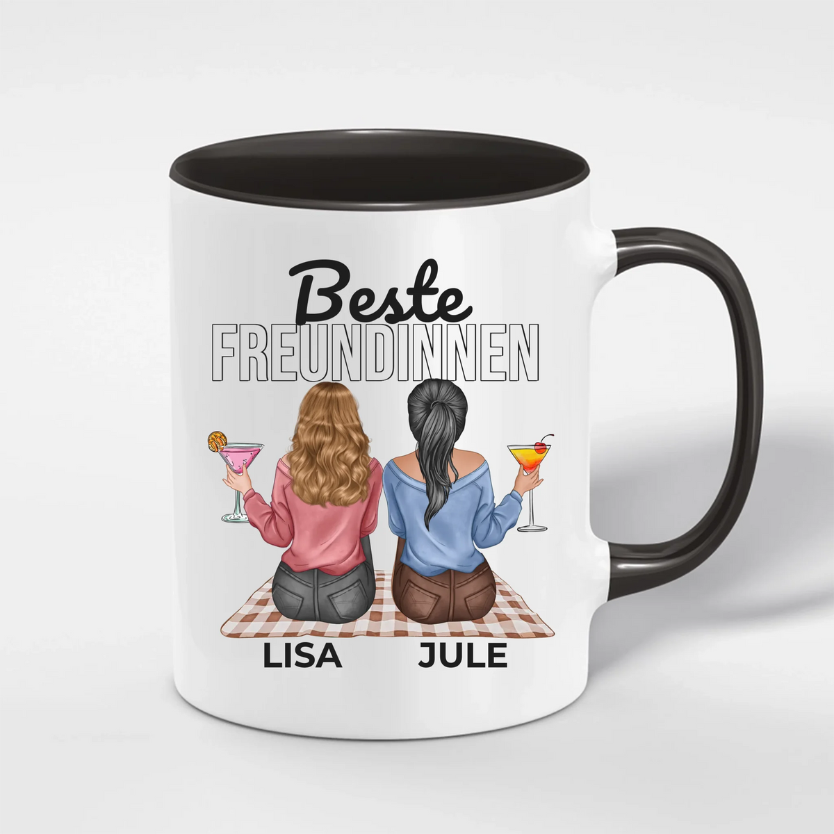 Beste Freundinnen Tasse personalisiert