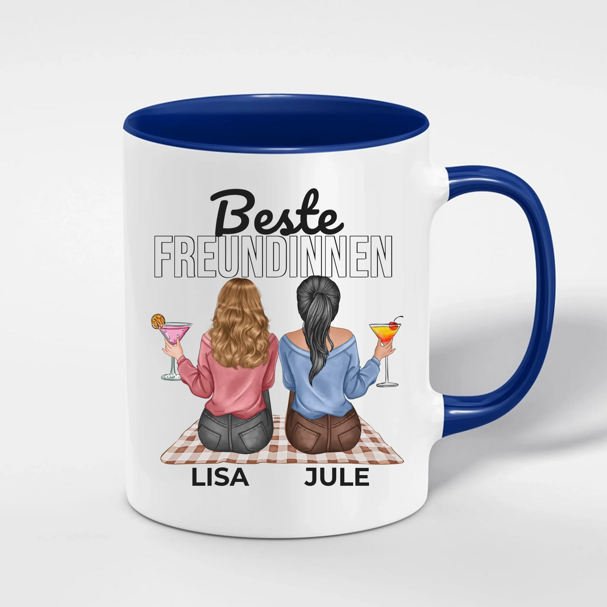 Beste Freundinnen Tasse personalisiert