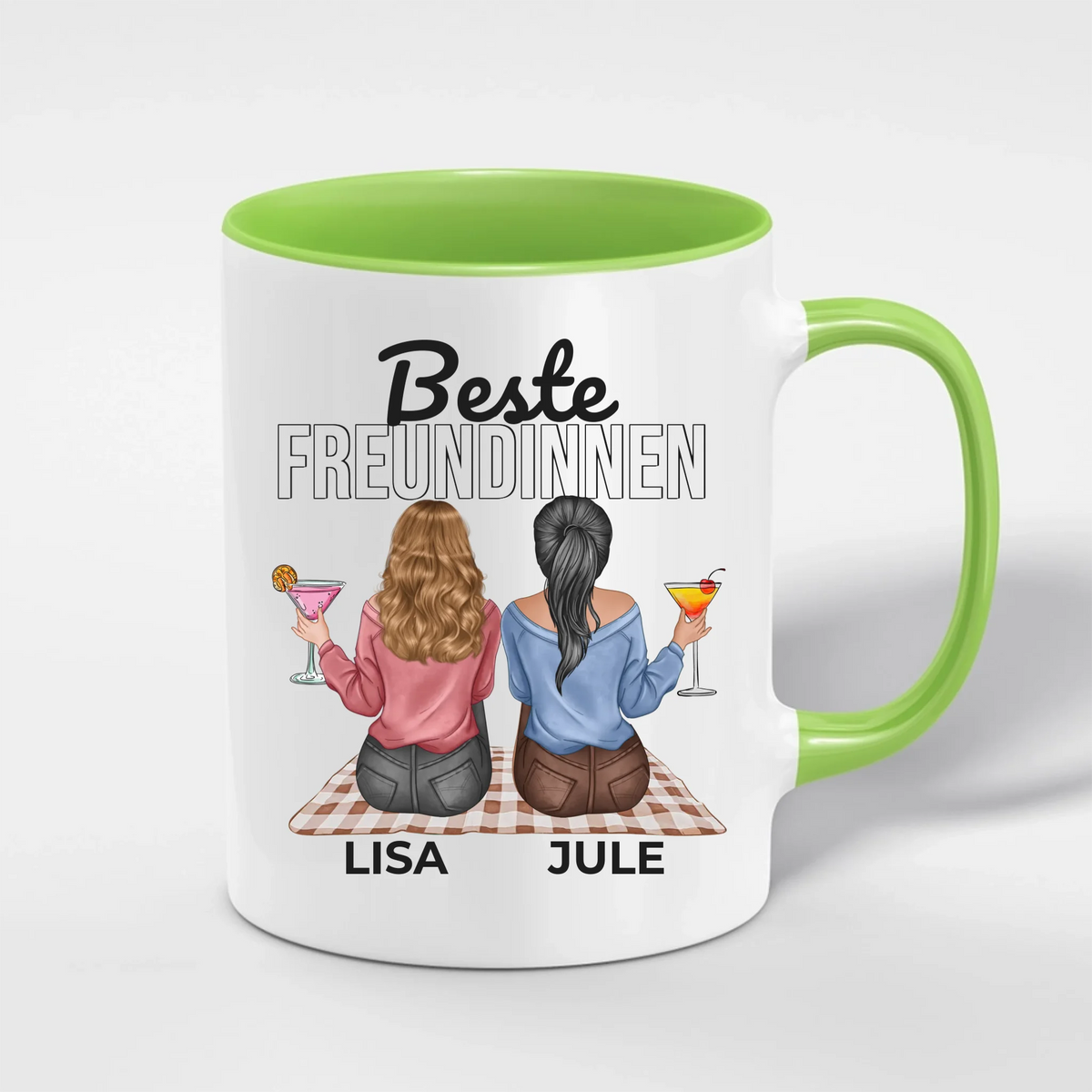 Beste Freundinnen Tasse personalisiert