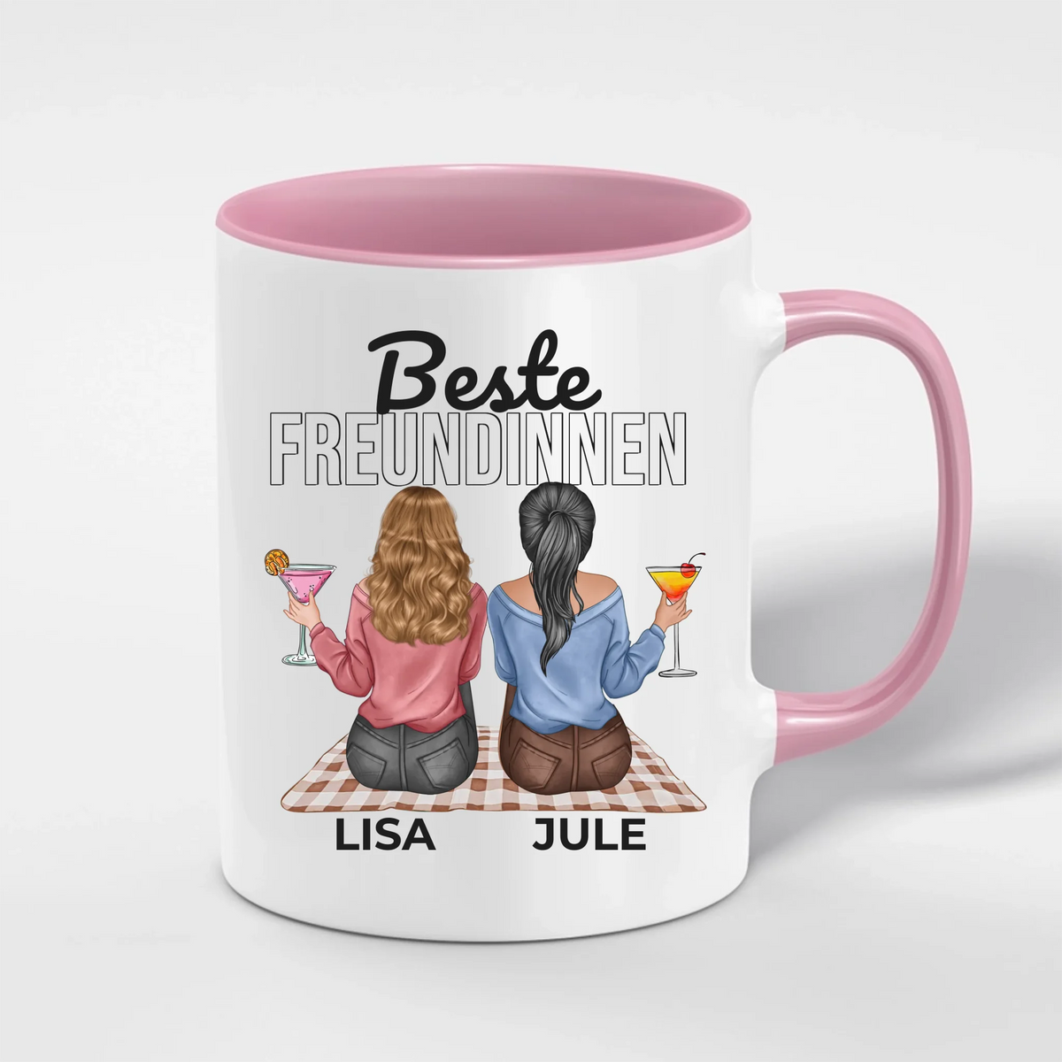 Beste Freundinnen Tasse personalisiert