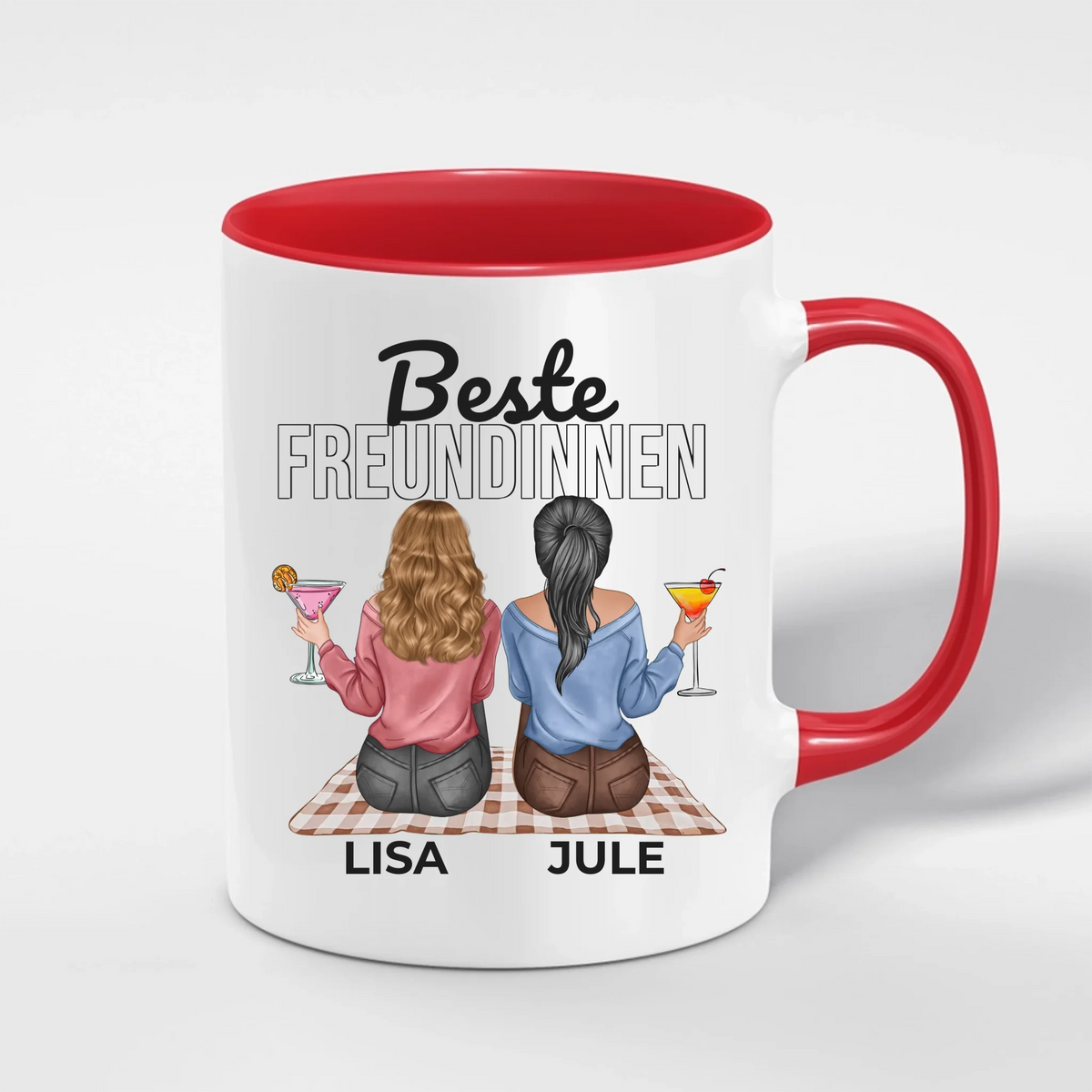 Beste Freundinnen Tasse personalisiert