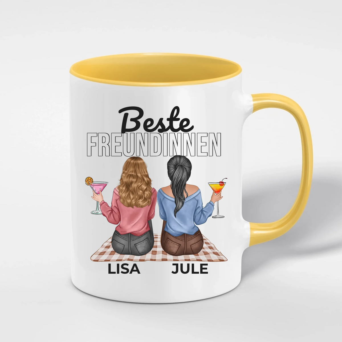 Beste Freundinnen Tasse personalisiert