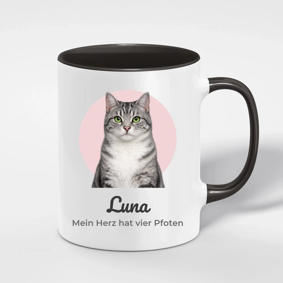 Haustier Porträt Tasse mit Foto & Name