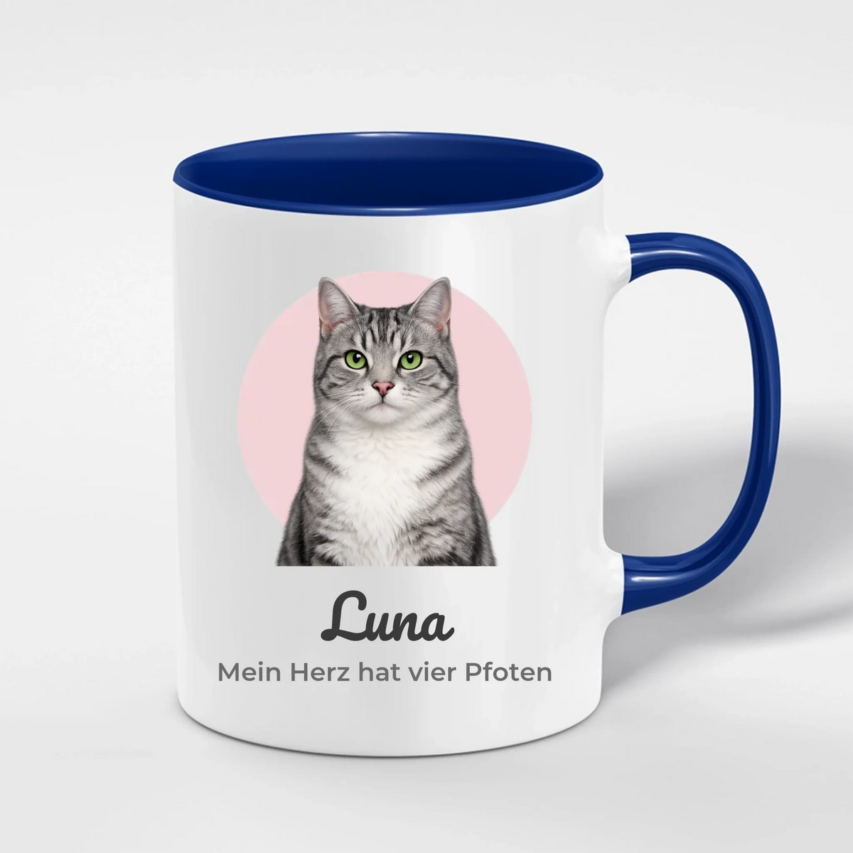 Haustier Porträt Tasse mit Foto & Name