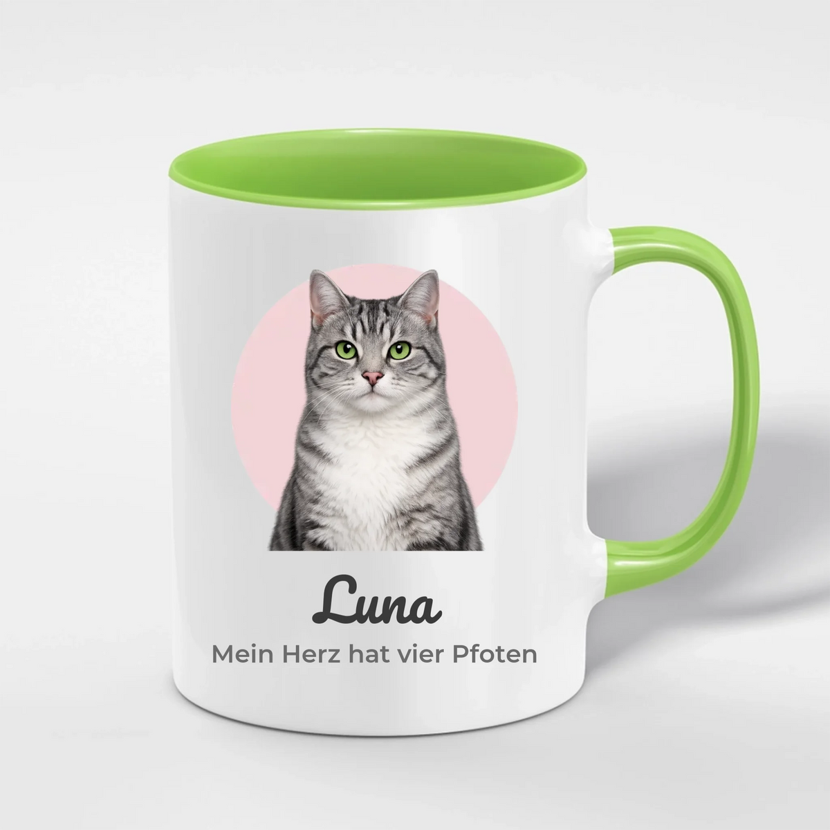 Haustier Porträt Tasse mit Foto & Name