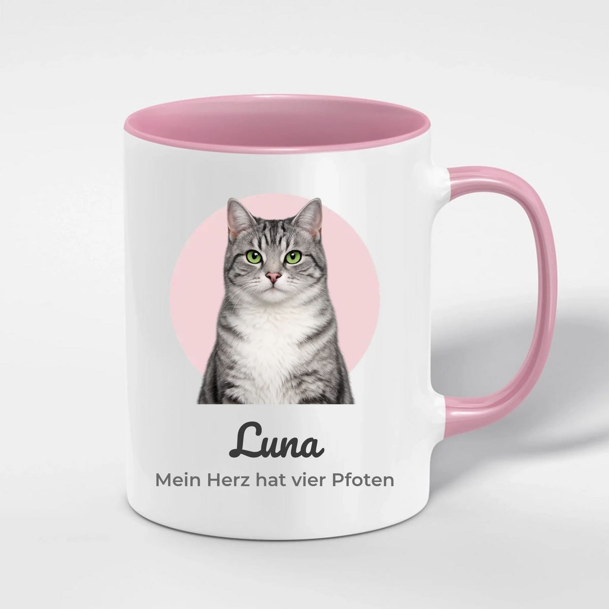 Haustier Porträt Tasse mit Foto & Name