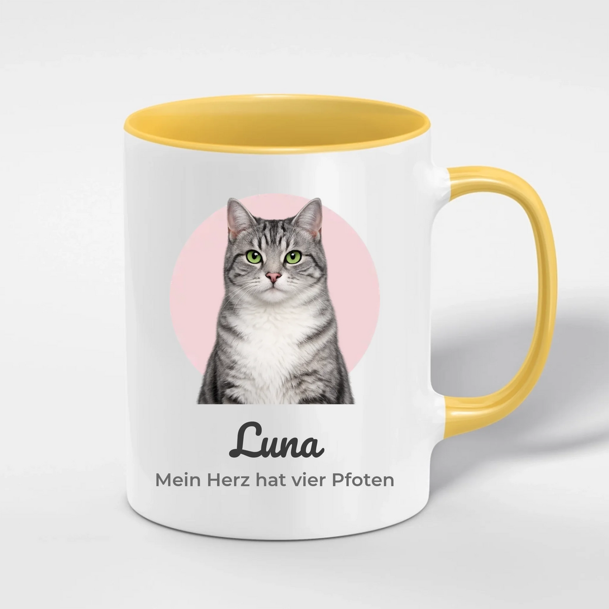 Haustier Porträt Tasse mit Foto & Name