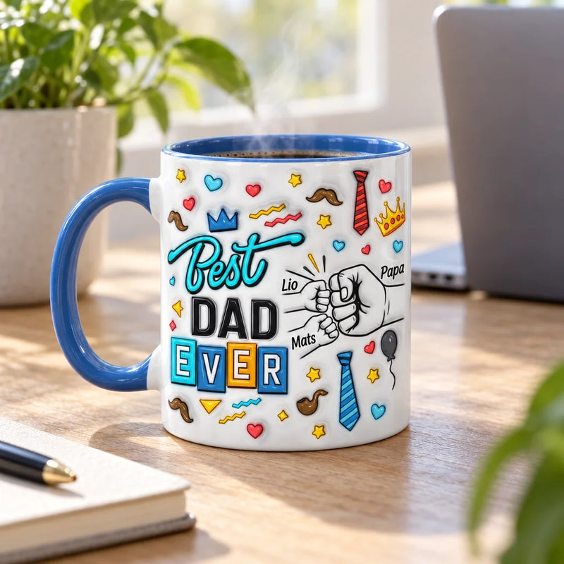 Best Dad Ever Tasse personalisiert als Geschenk