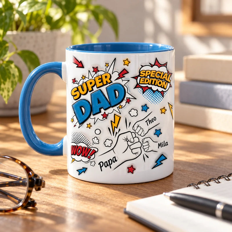 Super Dad Tasse personalisiert als Geschenk